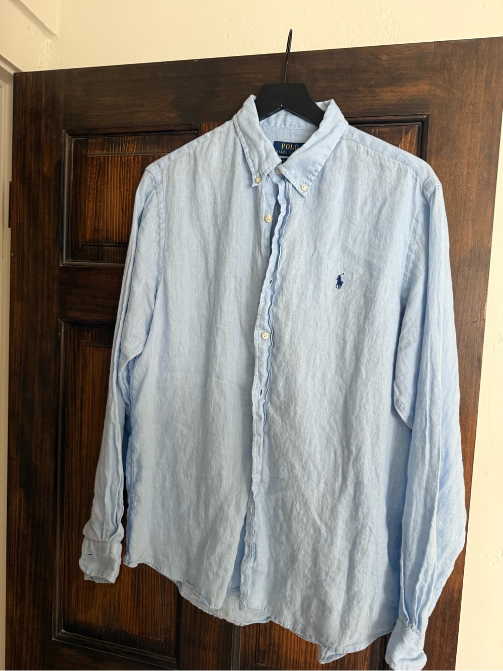 Polo by Ralph Lauren Light Blue Button-Down Shirt with Navy Pony